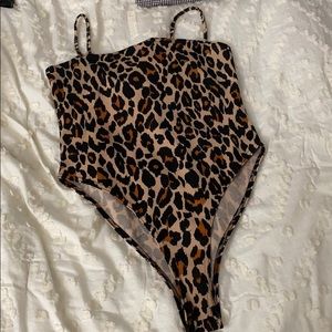 Boohoo cheetah bodysuit